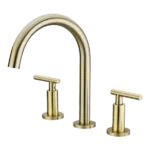 Single Hole Bathroom Faucet with Drain Assembly in Gold