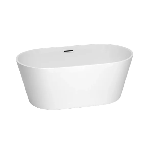 60 in. Acrylic Freestanding Soaking tub in White Color