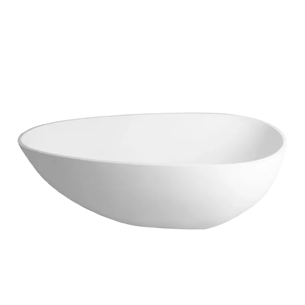 67 in. Acrylic Freestanding Soaking Tub in White Color