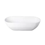 59 in. Acrylic Freestanding Soaking Tub in White Color