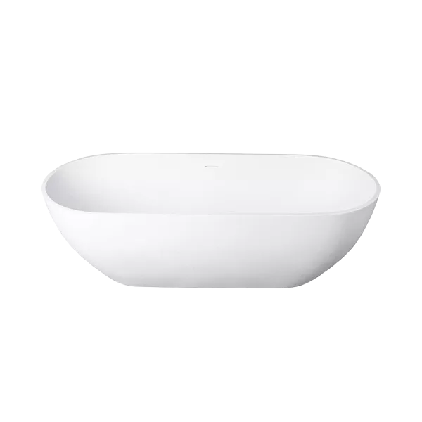 59 in. Acrylic Freestanding Soaking Tub in White Color