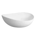 63 in. Acrylic Freestanding Soaking tub in White Color
