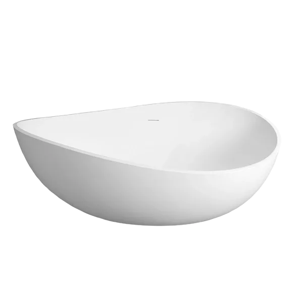 63 in. Acrylic Freestanding Soaking tub in White Color