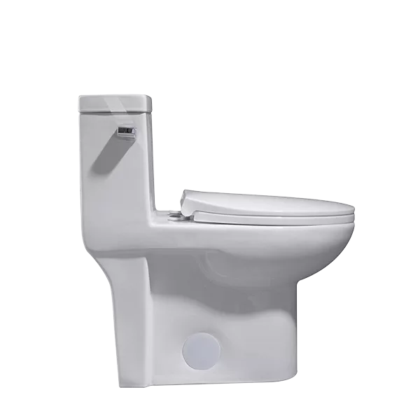Dual Flush Elongated Eco Friendly One-Piece Toilet with Durable Ceramic Construction