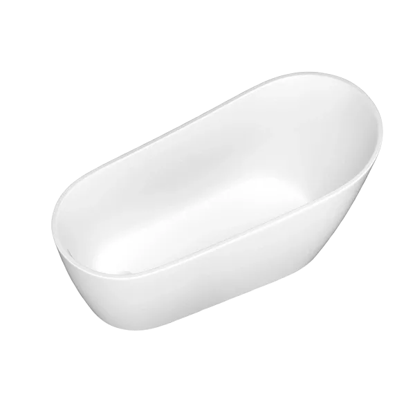 60 in. Acrylic Freestanding Soaking tub in White Color