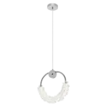 Modern Crystal Integrated LED White Chandelier For Indoor