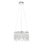 New Sparkling Collection 1-Light Transparent Integrated LED Crystal Chandelier For Indoor