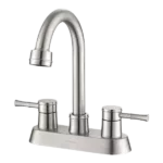 Cindy 4 in. Centerset 2-Handle Modern High Arc Bathroom Faucet  in Brushed Nickel