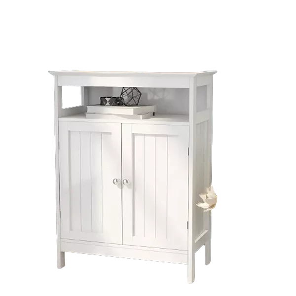 11.81 in. W x 23.62 in. D x 31.5 in. H Bath Vanity Cabinet without Top with Double Shutter Doors in White