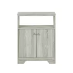 Modern Style Rectangular Bathroom Storage Cabinet and Shelf in Gray
