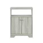 Bathroom Storage Cabinet and Shelf Modern Style MDF Board in Oak