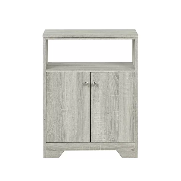 Bathroom Storage Cabinet and Shelf Modern Style MDF Board in Oak
