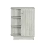 Moisture Resistant Rectangular Bathroom Corner Storage Adjustable Shelf Modern Style MDF Board in Oak