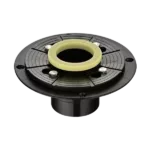 Shower Drain Base with Adjustable Ring + Rubber Coupler for Linear Shower Drain Installation