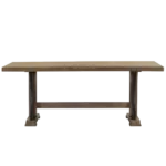 Modern Natural Walnut 78 inches Wood Rectangular Dining Table For Dining Room