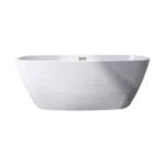 Acrylic Artificial Stone Freestanding tub in White Color