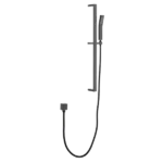 Rectangular  Handheld Bathroom Shower in Matt black  with 28-Inch Slide Bar and 59-Inch Hose
