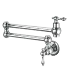 Pot Filler Wall Mount Faucet in Chrome