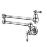 Pot Filler Wall Mount Faucet in Chrome