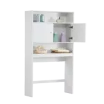 Home Bathroom Shelf Over-The-Toilet, Bathroom SpaceSaver, Bathroom, Tollilet storage cabine,WHITE