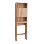 Wooden Home Bathroom Shelf Over-The-Toilet, Bathroom Space-saver storage cabinet
