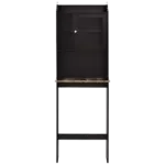 Modern Over The Toilet Space Saver Organization Wood Storage Cabinet for Home, Bathroom - Espresso