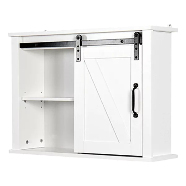 Modern Bathroom Bamboo Laundry Basket, Functional Home Decor Storage Organization in White