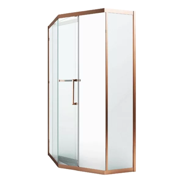 28" W x 6" H Shower Room With Rose Gold Color