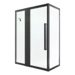 33" in W x 4" In House Shower Room with Black Finish