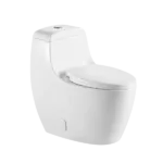 Eco Friendly White Ceramic Dual Flush Elongated One-Piece Toilet