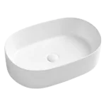 Superior Quality White Ceramic Bathroom Sink With Pop Up Drain