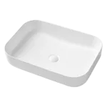 Ceramic Rectangular Vessel Sink in White