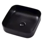 Square Ceramic Sink With Black Finish
