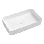 White Ceramic Rectangular Vessel Sink