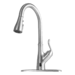 Single Handle Touchless  Kitchen Faucet with  Brushed Nickel Finish