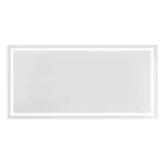 72 in. W x 36 in. H Frameless Rectangular Anti-Fog Wall Mounted Bathroom Vanity Mirror