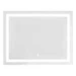 32 in. W x 24 in. H Large Rectangular Frameless Wall-Mount Anti-Fog LED Light Bathroom Vanity Mirror