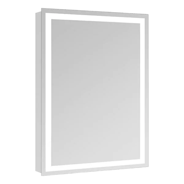 24 in. W x 36 in. H Small Rectangular Frameless Anti-Fog Wall Mounted Bathroom Vanity Mirror in Silver