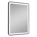 24"W x32"H Frame led Rectangular Bathroom mirror in Black
