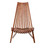 Foldable Outdoor Natural Wood Patio Chair