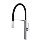 Pull-Down Kitchen Faucet With Two Functional Sprayer in Chrome
