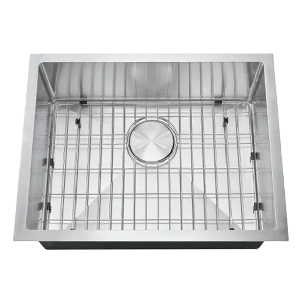 Silver Stainless Steel 23 in. Single Bowl Undermount Kitchen Sink