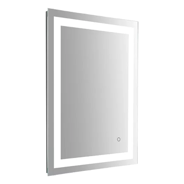 24 in. W x 32 in. H Rectangular Frameless Anti-Fog LED Lighted Wall Mounted Bathroom Vanity Mirror in Silver