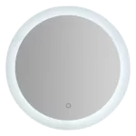 24 in. W x 24 in. H Round Frameless Anti-Fog LED Lighted Wall Mounted Bathroom Vanity Mirror in Silver
