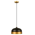 Retro Industrial Chandelier: Hat-Shaped Metal Pendant Light for Study, Hotel, and Corridor
