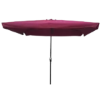 Rectangular Patio Umbrella Outdoor Market Umbrellas in Burgundy Color