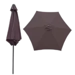 Outdoor Umbrella, Polyester Canopy in Chocolate Color