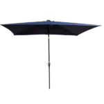 Rectangular Patio Umbrella Outdoor Market Umbrellas in Navy Blue Color