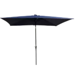 Rectangular Patio Umbrella Outdoor Market Umbrellas in Navy Blue Color
