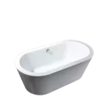 Acrylic Freestanding Bathtub in White Color